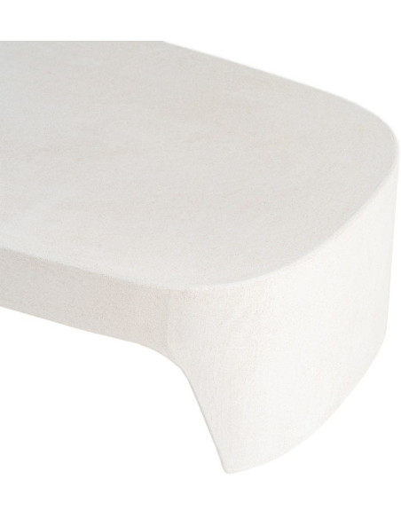 Table basse blanche MDF 120 x 70 x 35 cm Wilma