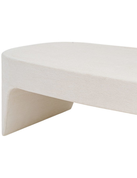 Table basse blanche MDF 120 x 70 x 35 cm Wilma