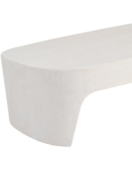 Table basse blanche MDF 120 x 70 x 35 cm Wilma