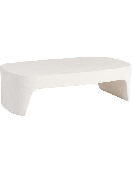 Table basse blanche MDF 120 x 70 x 35 cm Wilma