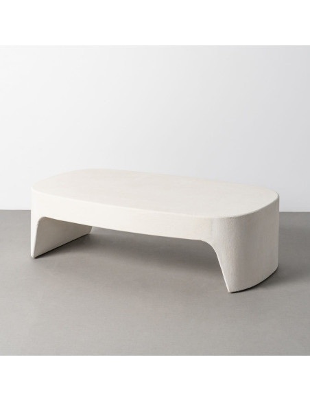 Table basse blanche MDF 120 x 70 x 35 cm Wilma