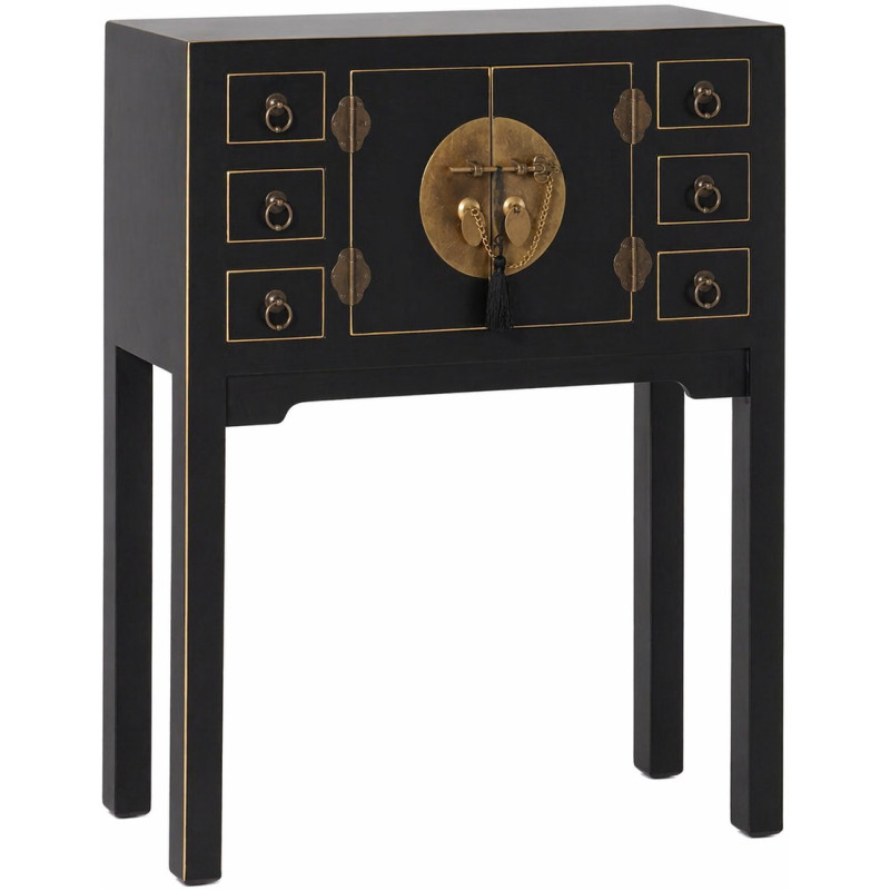 Console asiatique 6 tiroirs 2 portes...