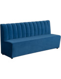 Banquette restaurant 180 cm tissu bleu capitonné Lorea