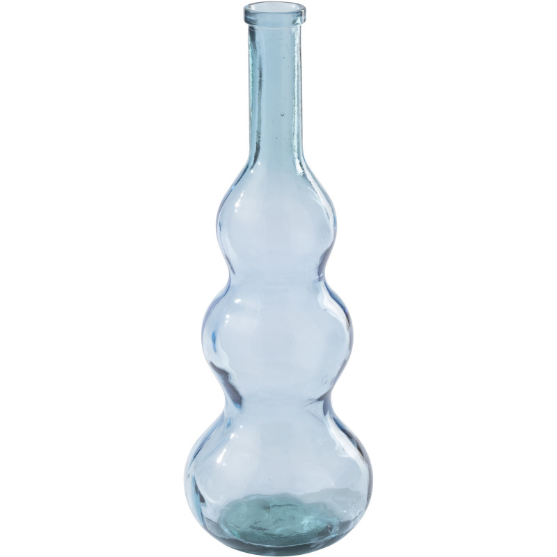 Vase Velora en verre bleu clair élancé Ø26,5 cm x H75 cm 