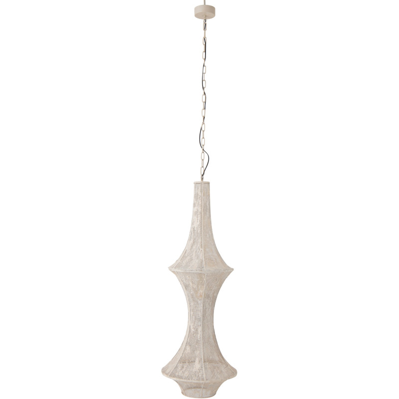 Plafonnier suspension métal blanc Obi H 225 cm 