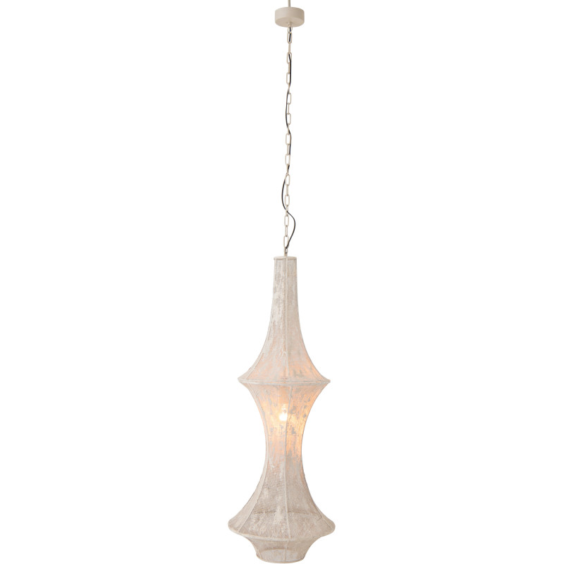 Plafonnier suspension métal blanc Obi H 225 cm 