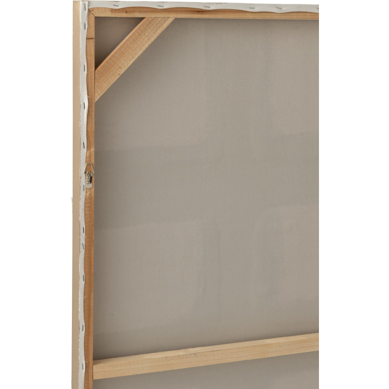 Tableau carré texturé acrylique blanc cassé/écru Calyra L 122,5 x H 122,5 cm 