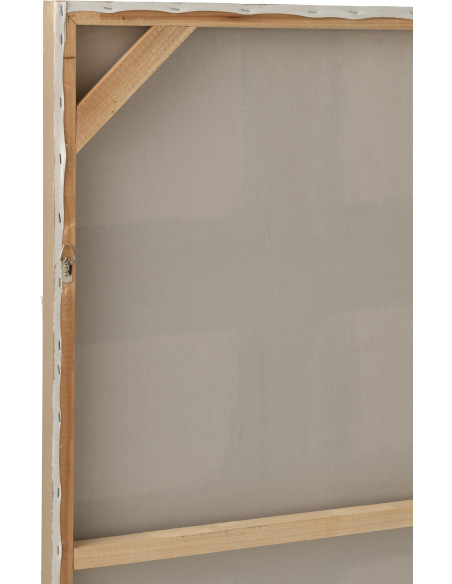 Tableau carré texturé acrylique blanc cassé/écru Calyra L 122,5 x H 122,5 cm 