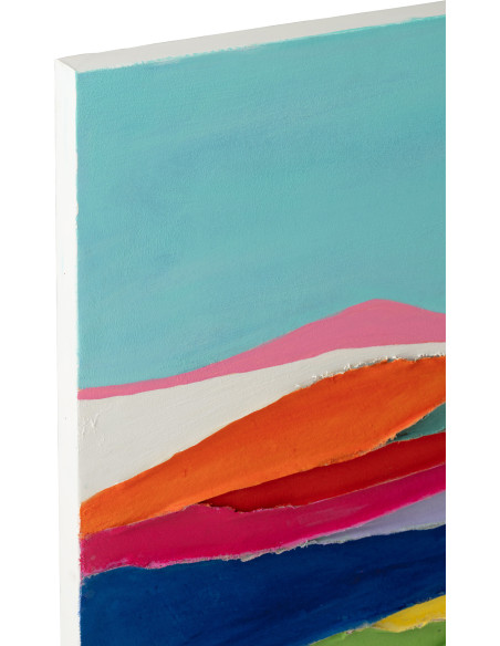 Tableau abstrait paysage coloré acrylique Waves L 122,5 cm 