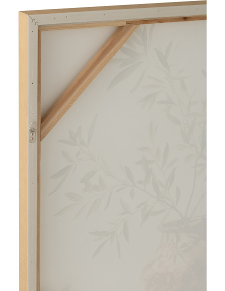 Tableau branche d'olivier Olive peinture acrylique H 82,5 cm 