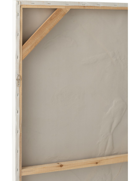 Tableau abstrait orange relief acrylique Circkles H 122,5 cm 