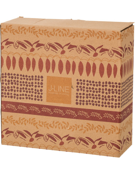 Set apéro Solea grand format avec plateau en bois et bols en céramique violet et rouge 