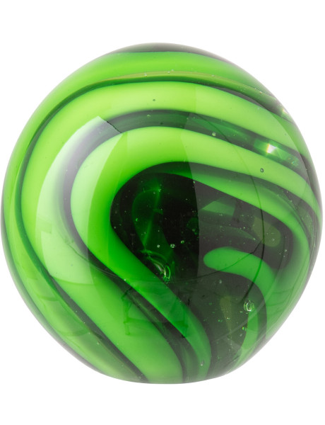 Presse-papier boule Viridia en verre vert 8 cm 