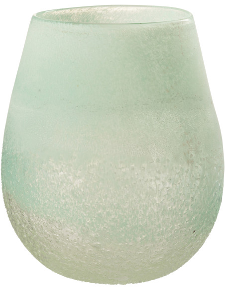 Photophore Scavo en verre aqua Ø 22 x H 25 cm 