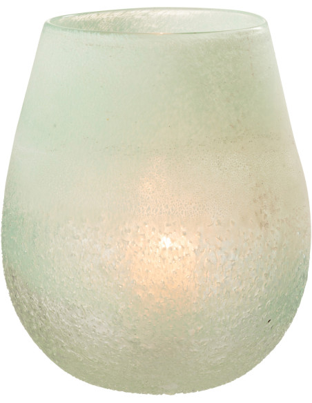 Photophore Scavo en verre aqua Ø 22 x H 25 cm 