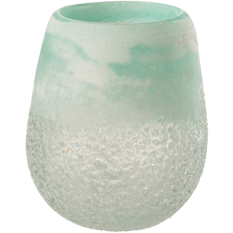 Photophore Scavo en verre aqua Ø 12,5 x H 15 cm 