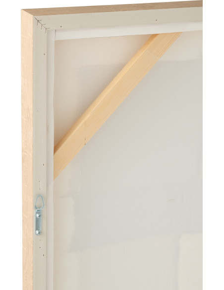 Lot de 2 tableaux abstraits toile bois de pin naturel Amy L 82,4 x H 62,4 cm 