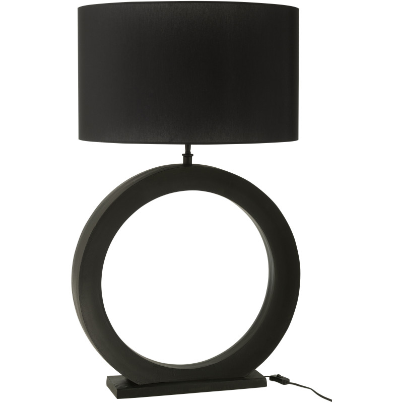 Lampe à poser Orbis aluminium noir H 97 cm 