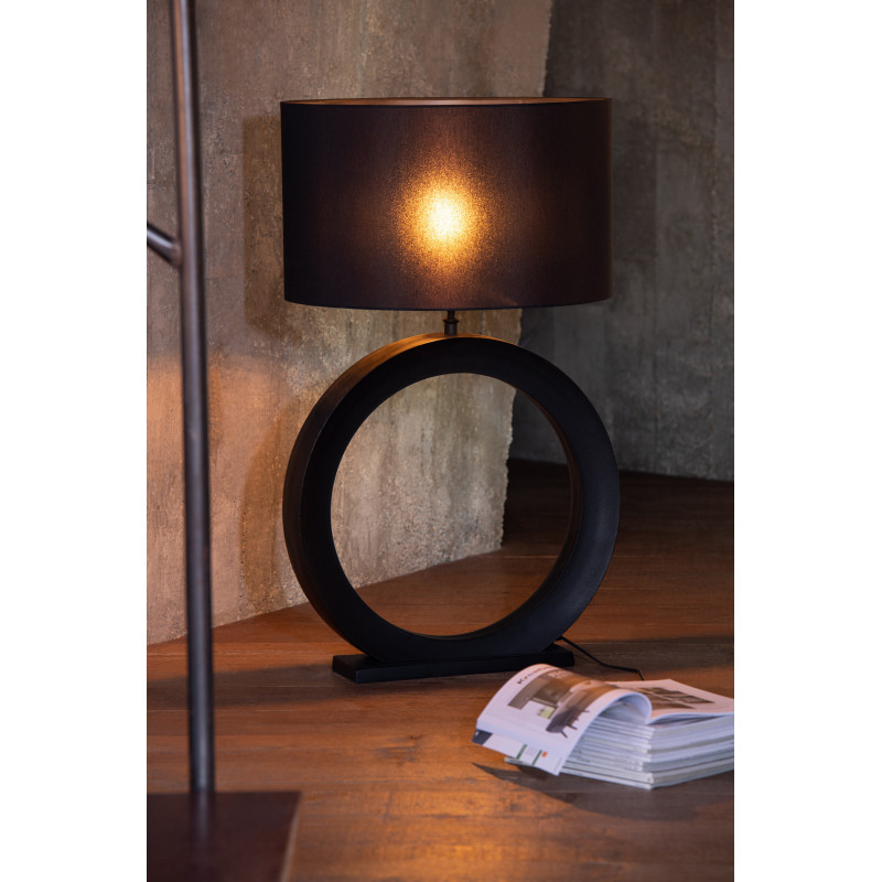Lampe à poser Orbis aluminium noir H 97 cm 
