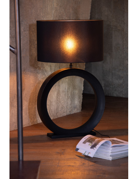 Lampe à poser Orbis aluminium noir H 97 cm 