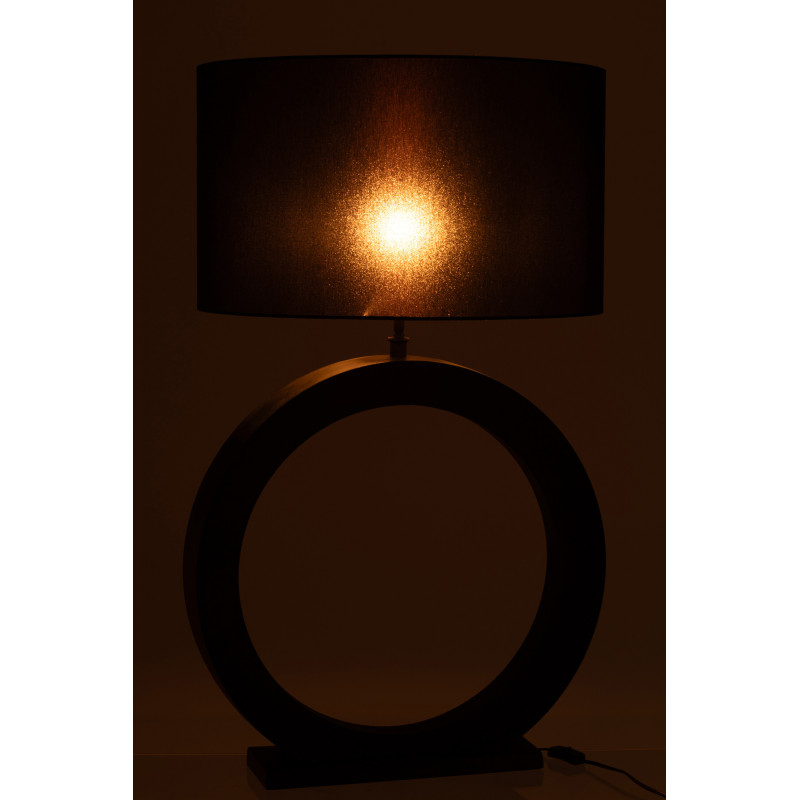 Lampe à poser Orbis aluminium noir H 97 cm 