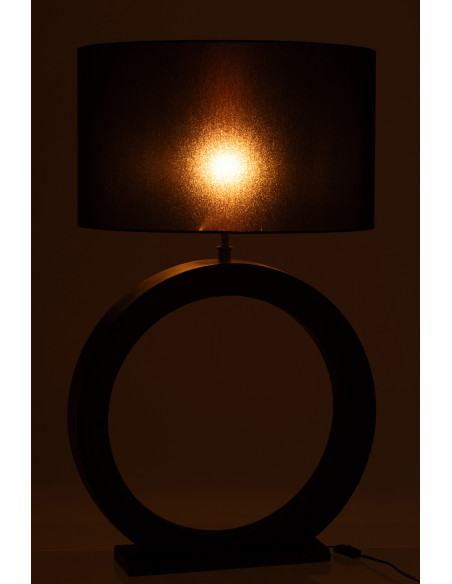 Lampe à poser Orbis aluminium noir H 97 cm 