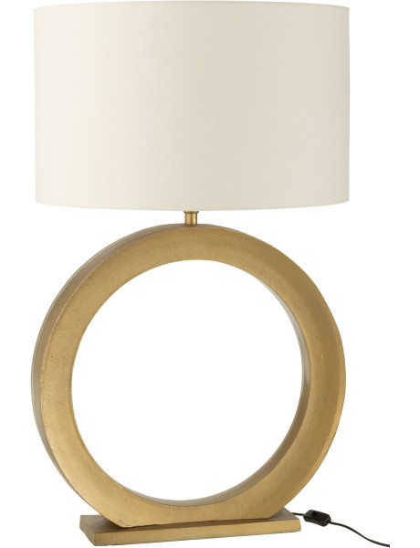 Lampe à poser Orbis aluminium doré H 97 cm 