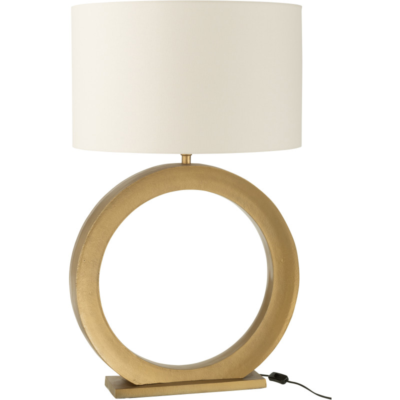 Lampe à poser Orbis aluminium doré H 97 cm 