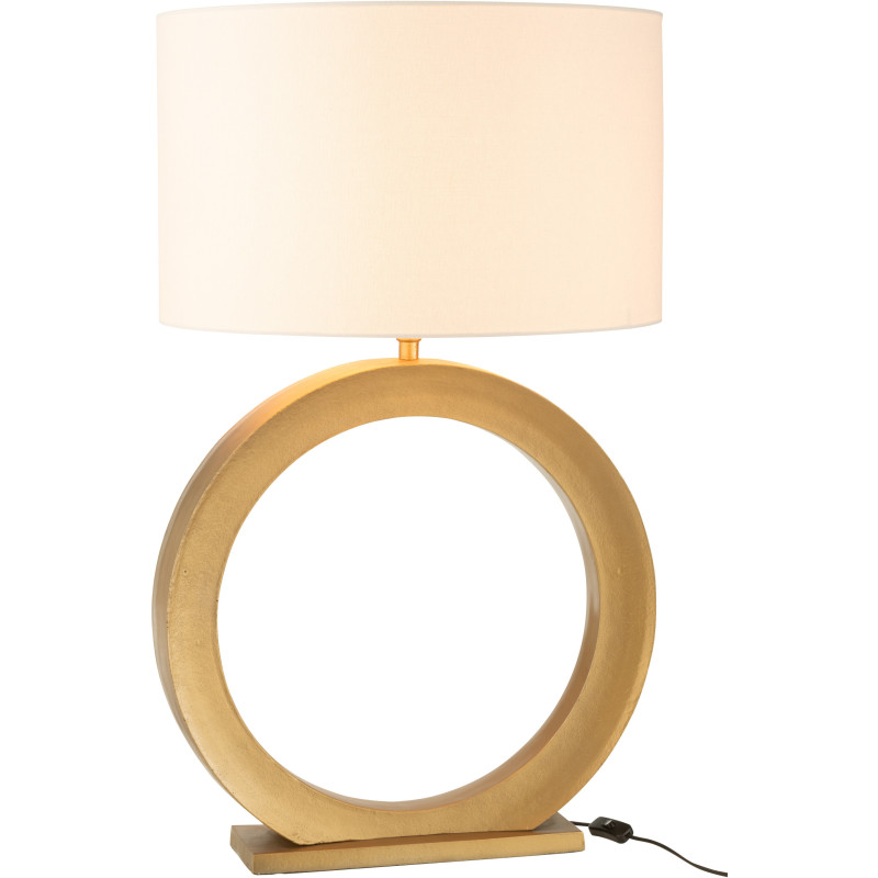 Lampe à poser Orbis aluminium doré H 97 cm 