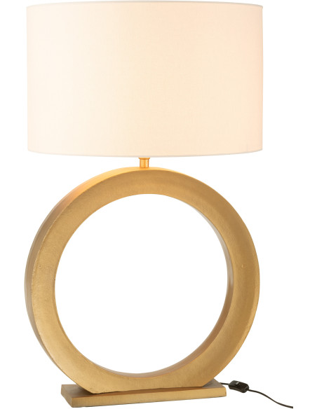 Lampe à poser Orbis aluminium doré H 97 cm 
