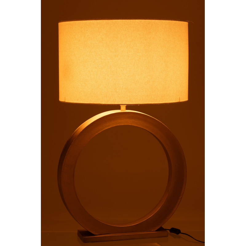 Lampe à poser Orbis aluminium doré H 97 cm 