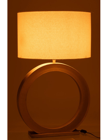 Lampe à poser Orbis aluminium doré H 97 cm 