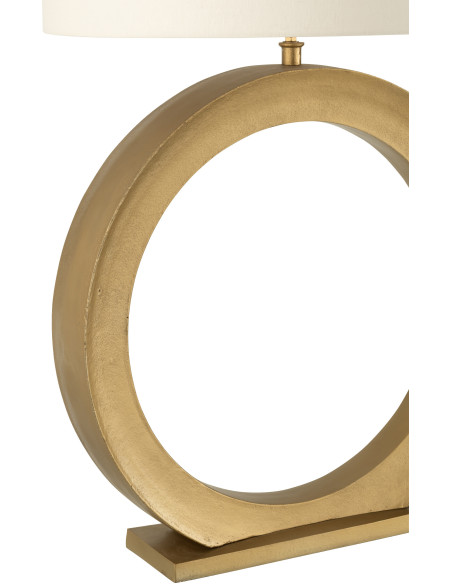 Lampe à poser Orbis aluminium doré H 97 cm 