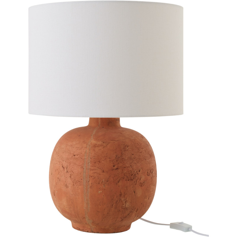 Lampe à poser Bola en céramique terracotta Ø38 cm x H57 cm 
