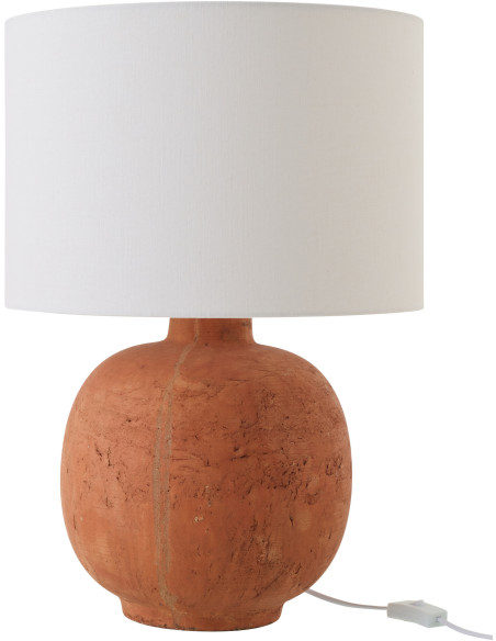 Lampe à poser Bola en céramique terracotta Ø38 cm x H57 cm 
