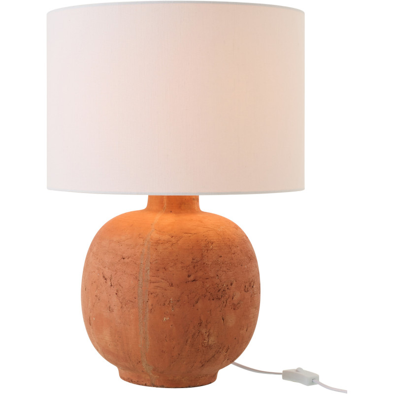 Lampe à poser Bola en céramique terracotta Ø38 cm x H57 cm 