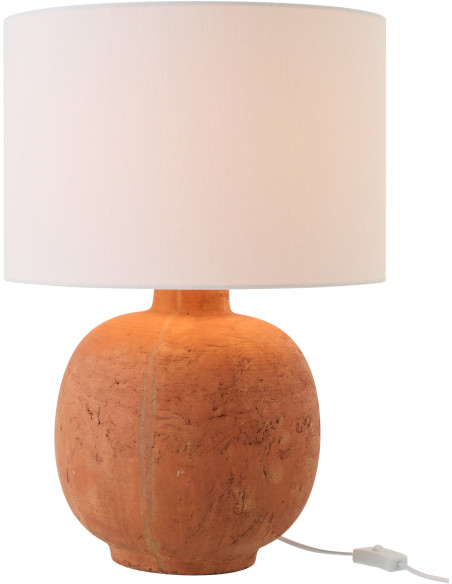 Lampe à poser Bola en céramique terracotta Ø38 cm x H57 cm 