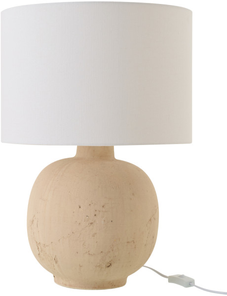 Lampe à poser Bola en céramique beige Ø38 cm x H57 cm 