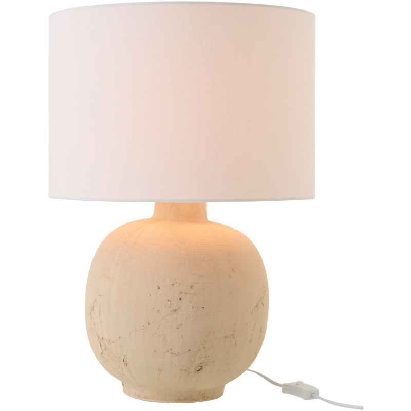 Lampe à poser Bola en céramique beige Ø38 cm x H57 cm 