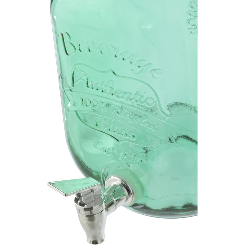 Distributeur de boissons verre vert émeraude Zelmira 4 L 