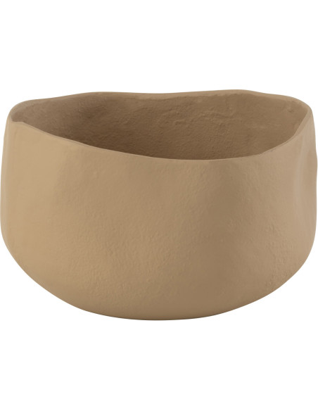 Bol Goa 24 x 24 x 14 cm en aluminium beige 