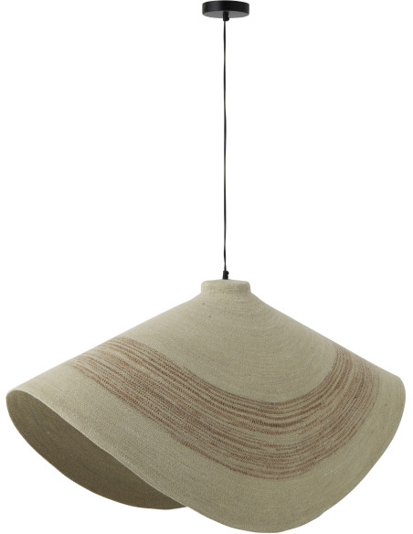 Suspension en fibres naturelles terracotta 100 cm Marévia 
