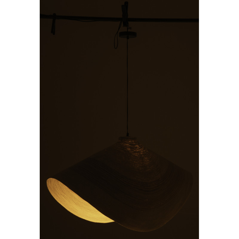 Suspension en fibres naturelles terracotta 100 cm Marévia 