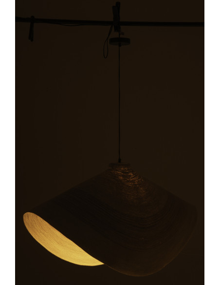 Suspension en fibres naturelles terracotta 100 cm Marévia 