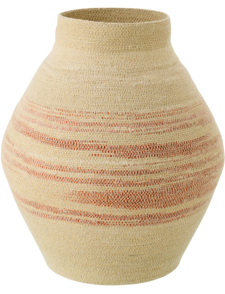 Panier en fibres naturelles terracotta Ø40 cm Marévia 