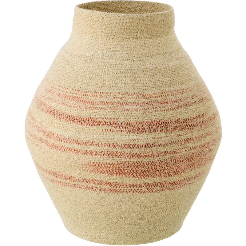 Panier en fibres naturelles terracotta Ø40 cm Marévia 