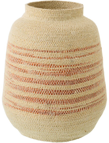 Panier en fibres naturelles terracotta Ø23 cm Marévia 