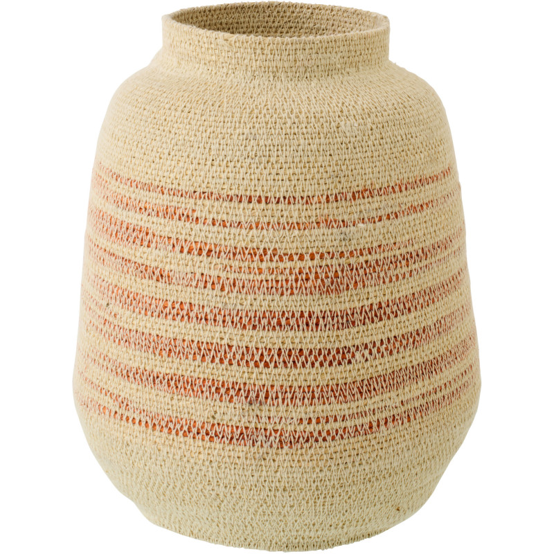 Panier en fibres naturelles terracotta Ø23 cm Marévia 