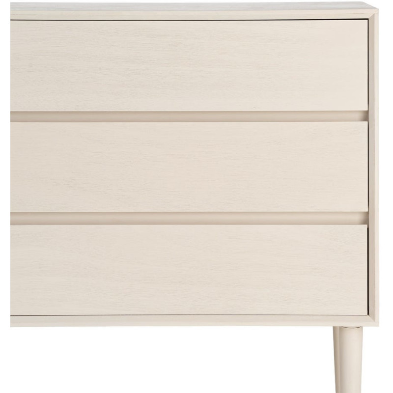 Commode 3 tiroirs crème 75 x 35 x 75...