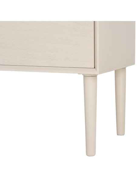 Commode 3 tiroirs crème 75 x 35 x 75 cm Escala